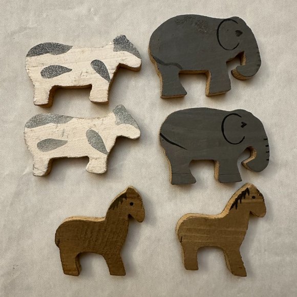 Vintage Hand Carved Wooden Noah's Ark Set - Picture 7 of 12